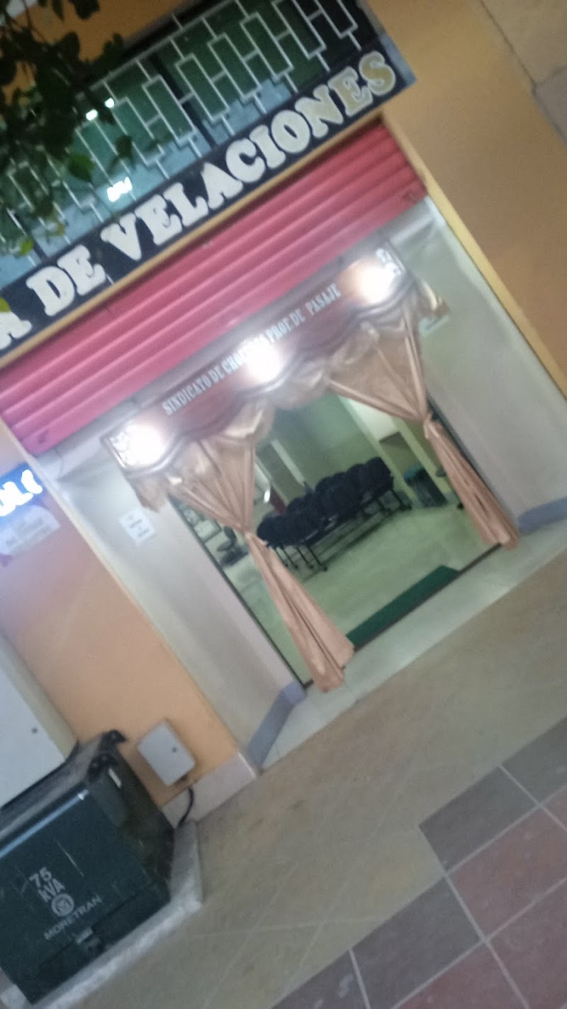 Sala de velaciones del sindicato de choferes de pasaje